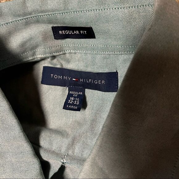 Tommy Hilfiger Regular Fit Sea Foam Ls Button down - Picture 2 of 5